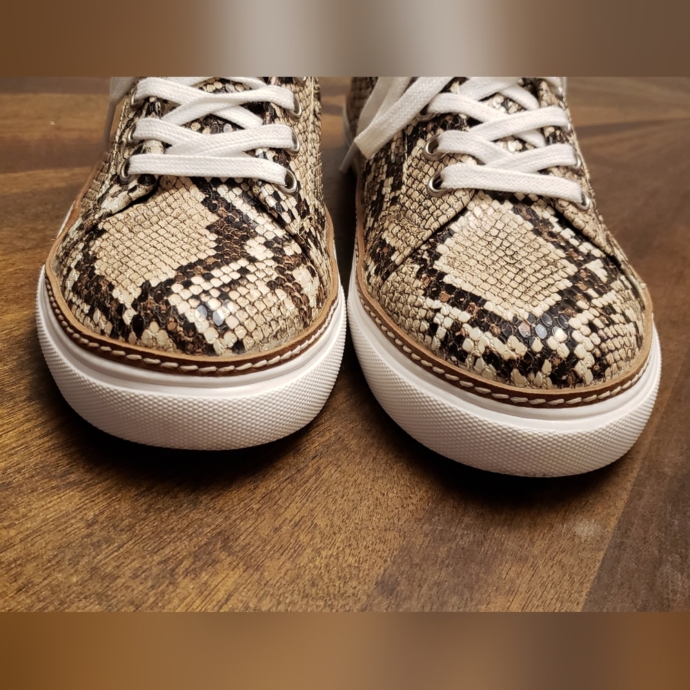 Steve Madden Snakeskin Printed Low-Top Sneakers Size 9.5 - Picture 6 of 15